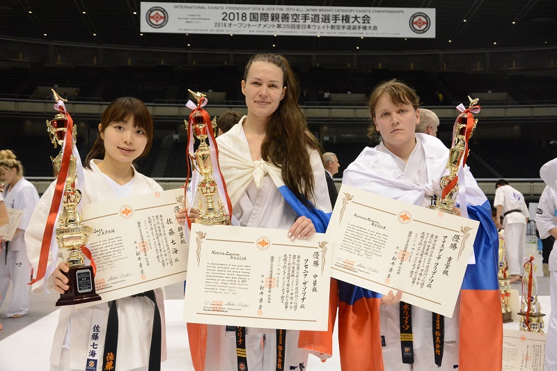 2018 国際親善大会2日目・各カテゴリー入賞者